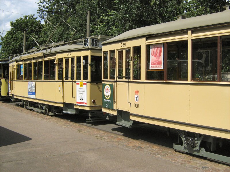Tw 5984 mit Beiwagen in Alt-Schm�ckwitz, Sommer 2007