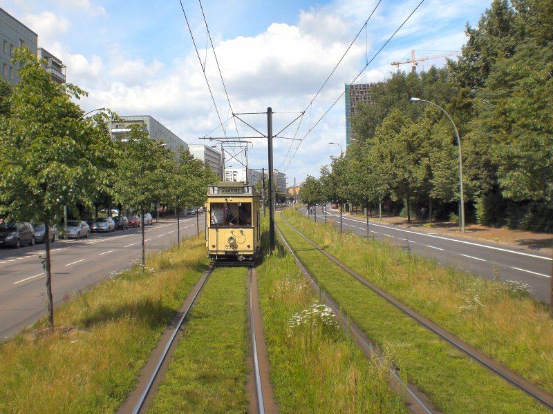 Unterwegs auf Rasengleis, Berlin Juli 2009